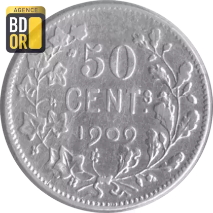 50 centimes Léopold II 1907-1909