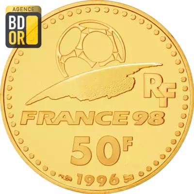 50 Francs Or Coupe du Monde 98