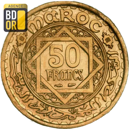 50 Francs Or Mohammed V 1952