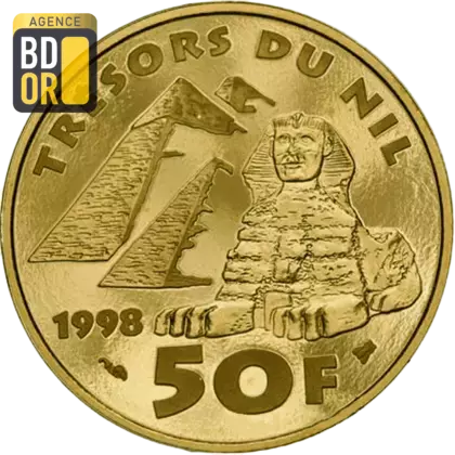 50 Francs Or Trésors du Nil 1998