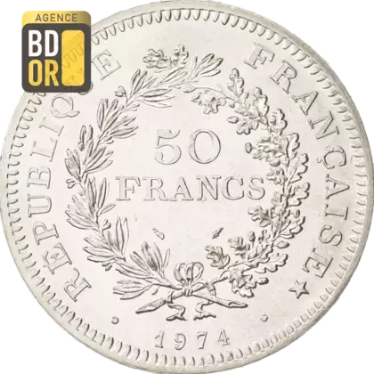 Piece en argent de 50 ancs hercule de 1977 | Rakuten Piece en argent de 50 ancs hercule de 1977 | Rakuten