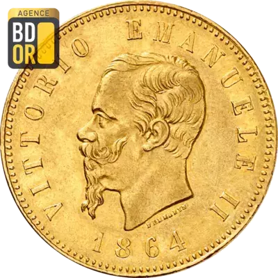 50 Lires Or Italie Victor Emmanuel II