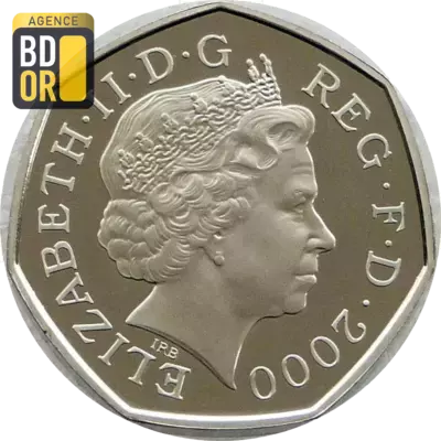 50 pence BibliothÃ¨ques publiques argent