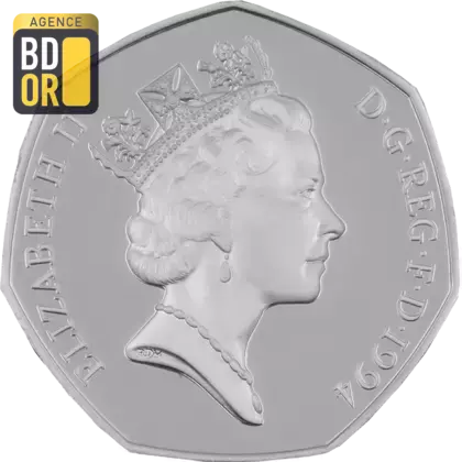 50 pence D-Day argent