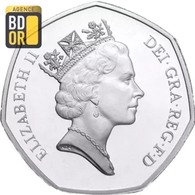 50 pence PrÃ©sidence de l'UE argent