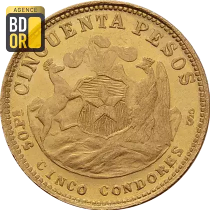 50 Pesos Or 1926 à 1974