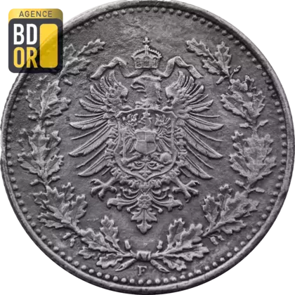 50 Pfennig Wilhelm I 1877 à 1878