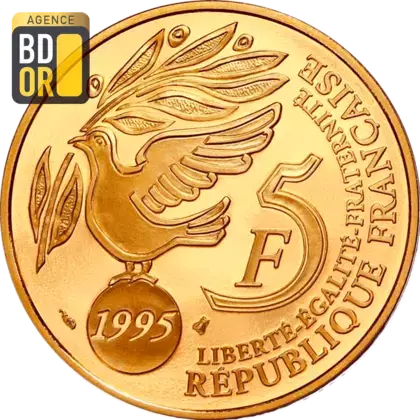 5 Francs Or ONU 1995 