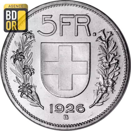 5 Francs Tête de Berger 1922-1928