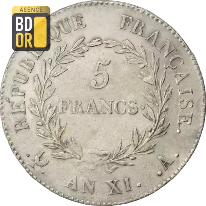 5 Frs Bonaparte Premier Consul