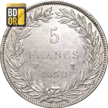 5 Frs Louis-Philippe sans le 'I' 5 Frs Louis-Philippe sans le 'I'