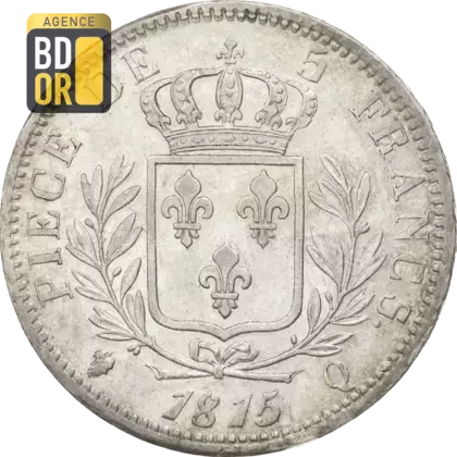5 Frs Louis XVIII Buste Habillé
