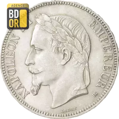 5 Frs NapolÃ©on III TÃªte LaurÃ©e