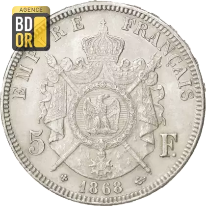 5 Frs Napoléon III Tête Laurée