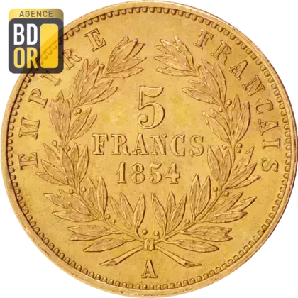 5 Frs Or Napoléon III, pt module