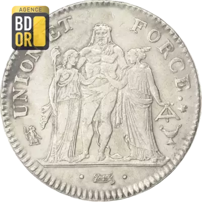 5 Frs Union et Force - Directoire