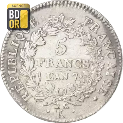 5 Frs Union et Force - Directoire