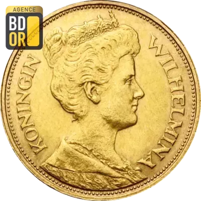 5 Gulden Or Wilhelmina