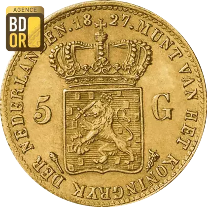 5 Gulden Or Willem I