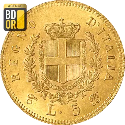 5 Lires Or Victor-Emmanuel II 5 Lires Or Victor-Emmanuel II
