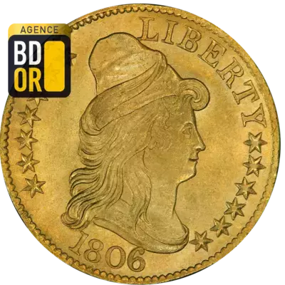 5 $ Or Buste Liberty 1795 Ã  1807