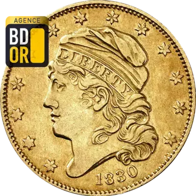 5$ Or TÃªte Liberty 1813 Ã  1834
