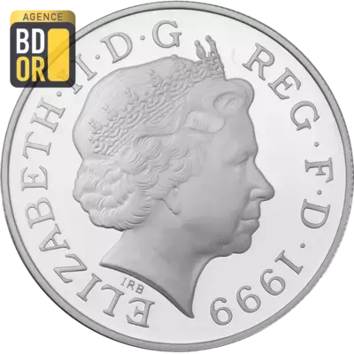 5 Pounds - Elizabeth II Diana, Princesse de Galles; BE Argent