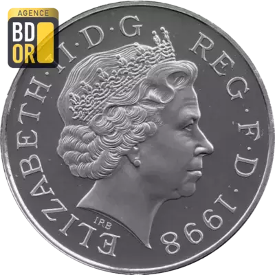 5 Pounds - Elizabeth II Prince Charles; Silver Proof