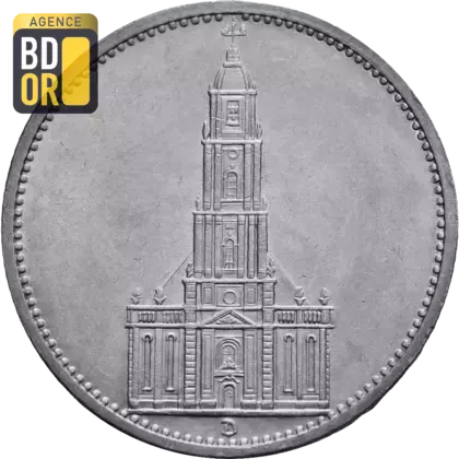 5 Reichsmark (Eglise de la garnison de Potsdam), 1934