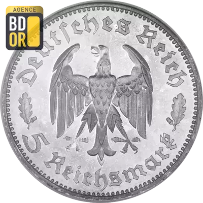 5 Reichsmark (Friedrich Schiller), 1934