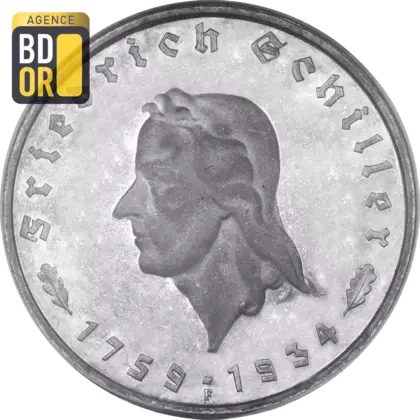 5 Reichsmark (Friedrich Schiller), 1934