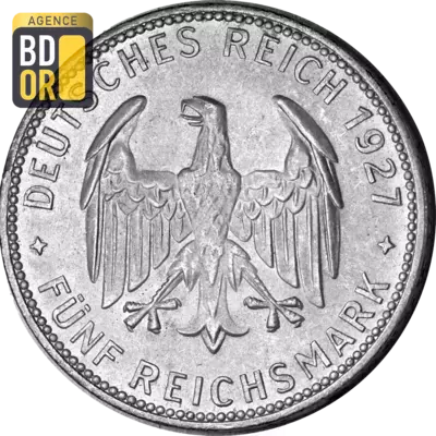 5 Reichsmark (UniversitÃ© de Tubingen), 1927