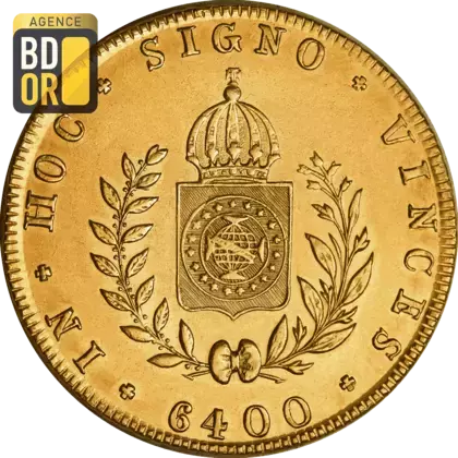 6 400 Reis Or 1832 et 1833