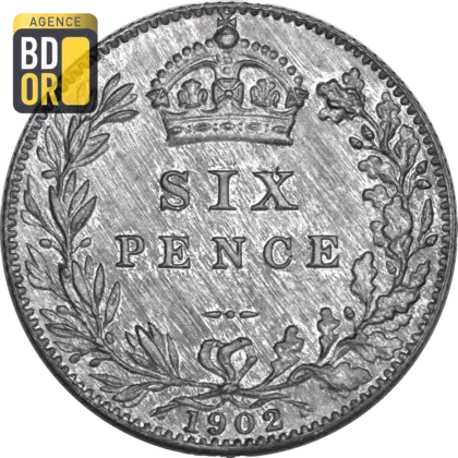 6 pence Edouard VII