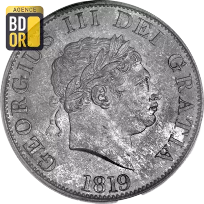 Demi couronne George III 3e effigie, petite tÃªte