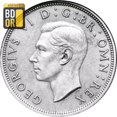 Demi couronne George VI argent