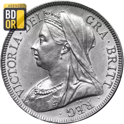 Demi couronne Victoria effigie du jubilÃ©
