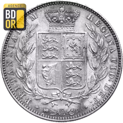 Demi couronne Victoria 'young head', 1er type