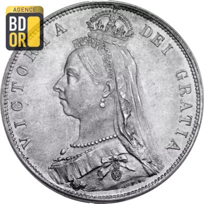 Demi couronne Victoria 'young head', 2e type