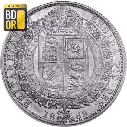 Demi couronne Victoria 'young head', 2e type