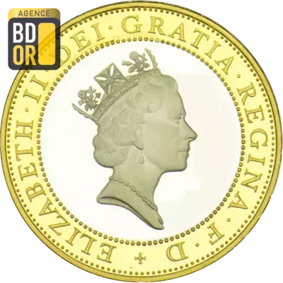 Bimetallic currency issue Silver Proof