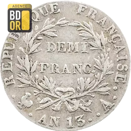 Demi Franc Napoléon Tête Nue