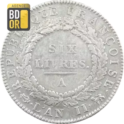 Ecu 6 Livres Rép. Françoise