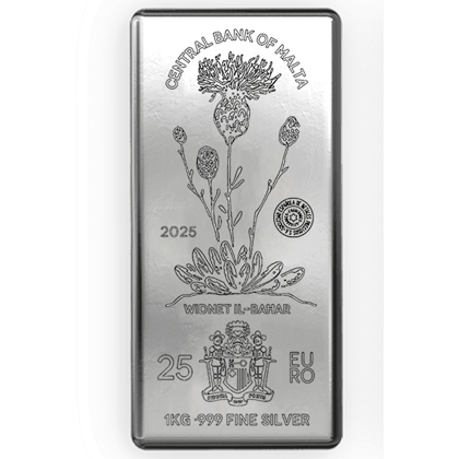 Lingot Argent 1 kg Malta sans TVA Lingot Argent 1 kg Malta sans TVA