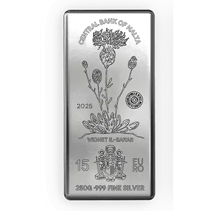 Lingot Argent 250g Malta sans TVA Lingot Argent 250g Malta sans TVA