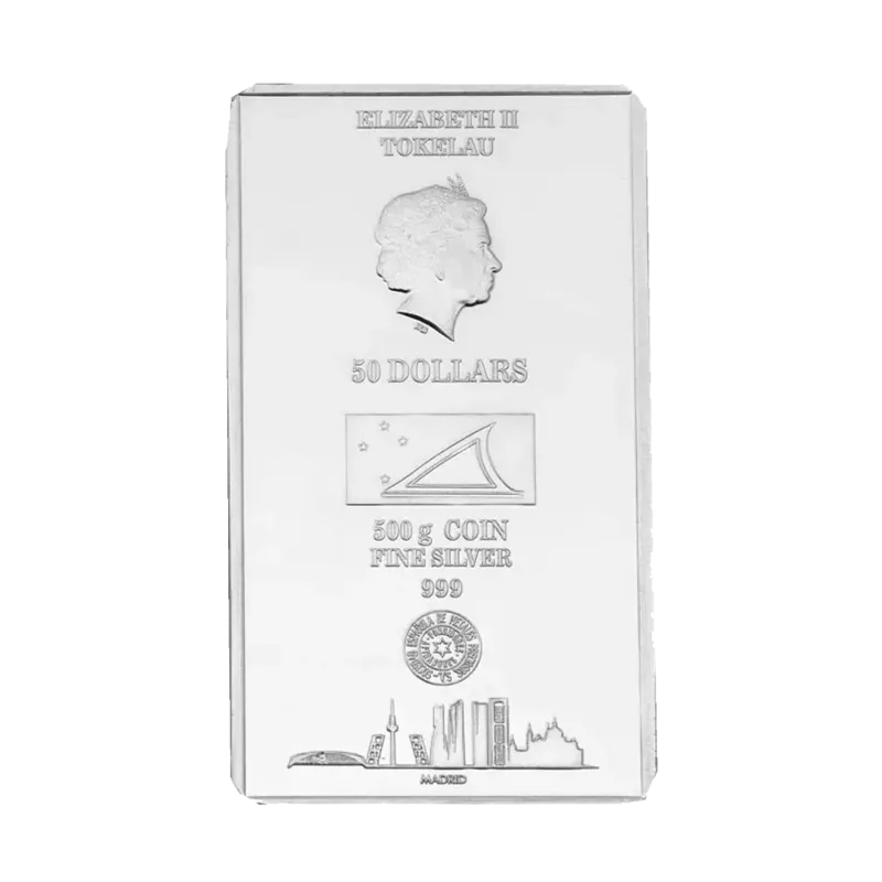 Lingot Argent 500 g Tokelau sans TVA