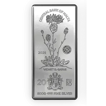 Lingot Argent 500g Malta sans TVA Lingot Argent 500g Malta sans TVA