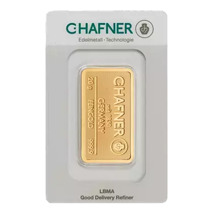 Lingotin Or 20 Grammes