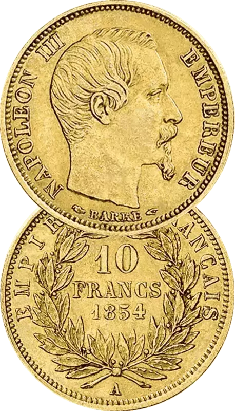 Pièce d’or 10 Francs Napoléon Tête Nue