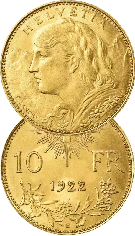 Pièce d’or 10 Francs Suisse Vreneli Pièce d’or 10 Francs Suisse Vreneli